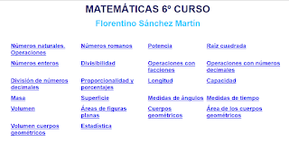 MATEMÁTICAS 6º PRIMARIA