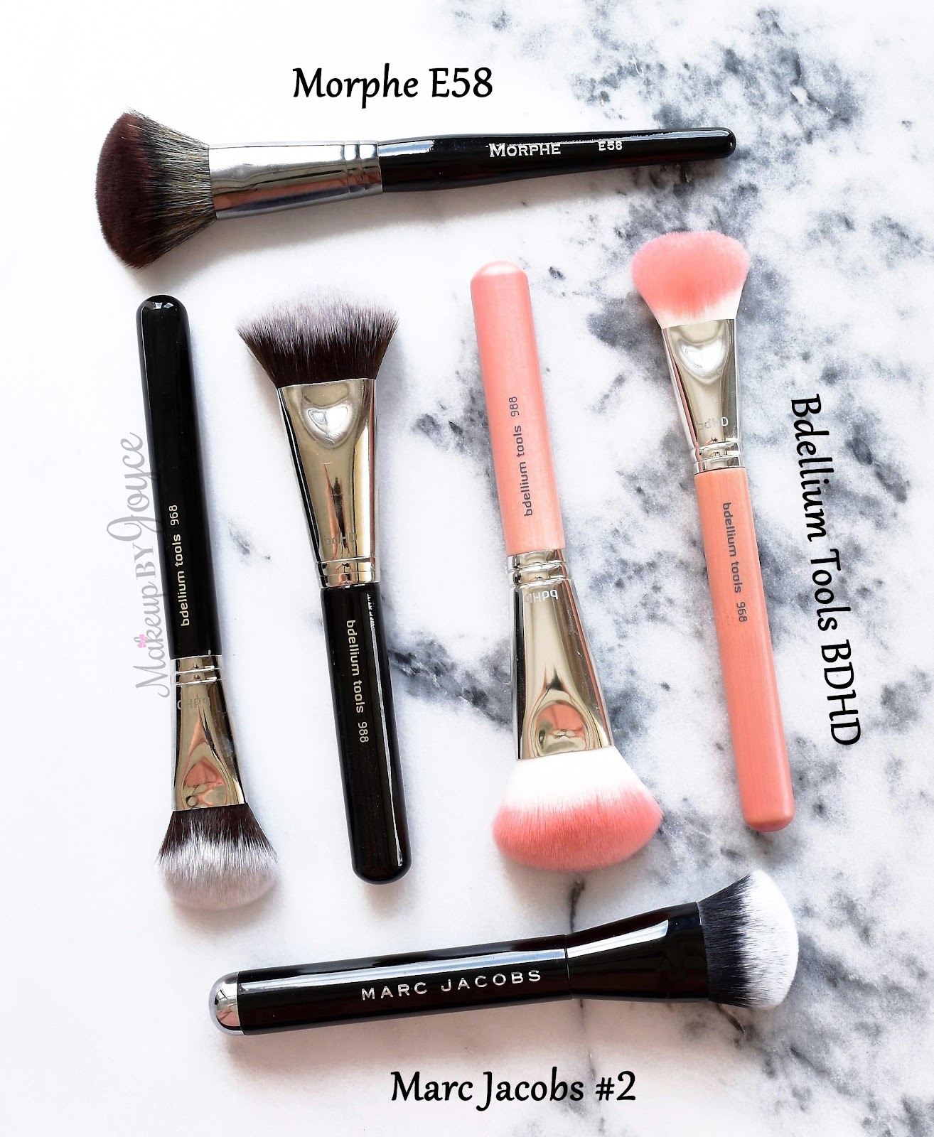 MakeupByJoyce ** ! Review + Comparison Bdellium Tools BDHD Brushes