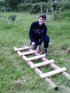 Sam completes the ladder.