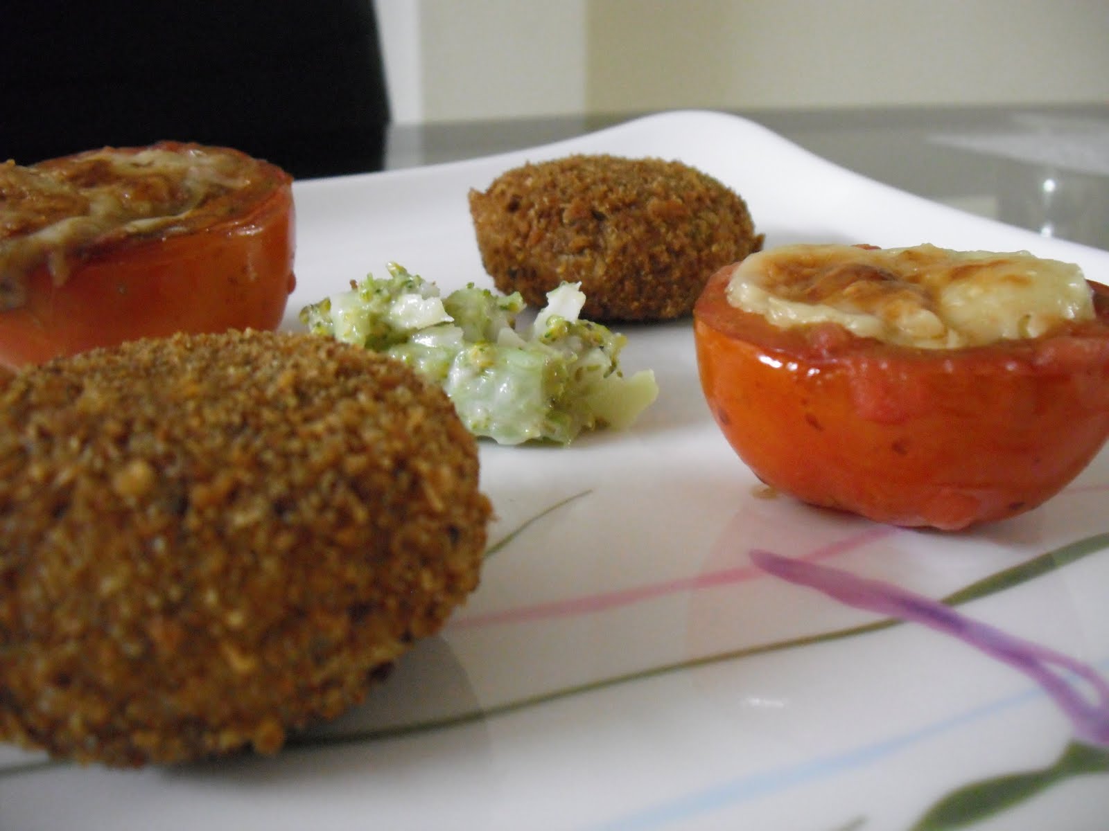 Broccoli stuffed potato balls