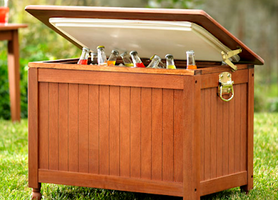 Indoor and Outdoor Wooden Ice Cooler Boxes
