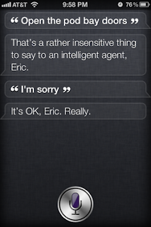 Siri: Open the pod bay doors. I'm sorry.