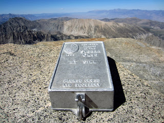 Mt. Sill summit register.