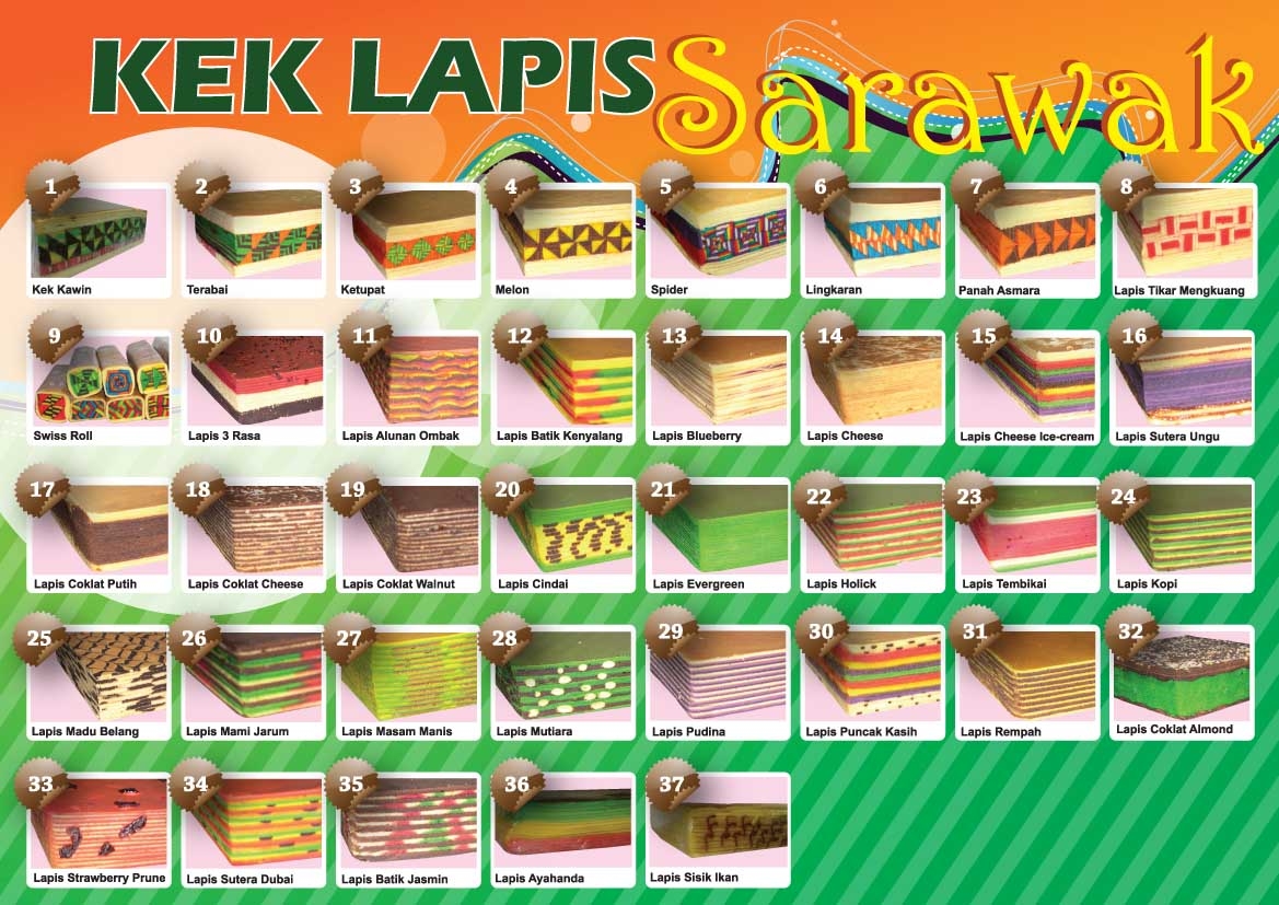 Asian Taste - Kek Lapis Sarawak: Kek Lapis