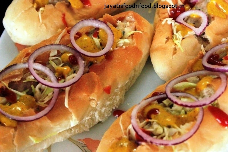 Jayati's Food Journey Enjoy!!! Hot Dog with cabbage Slaw
