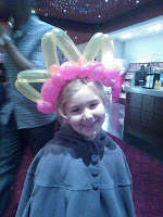 Top Ender at Brave Premier with Traditional Scottish Balloon Headdress