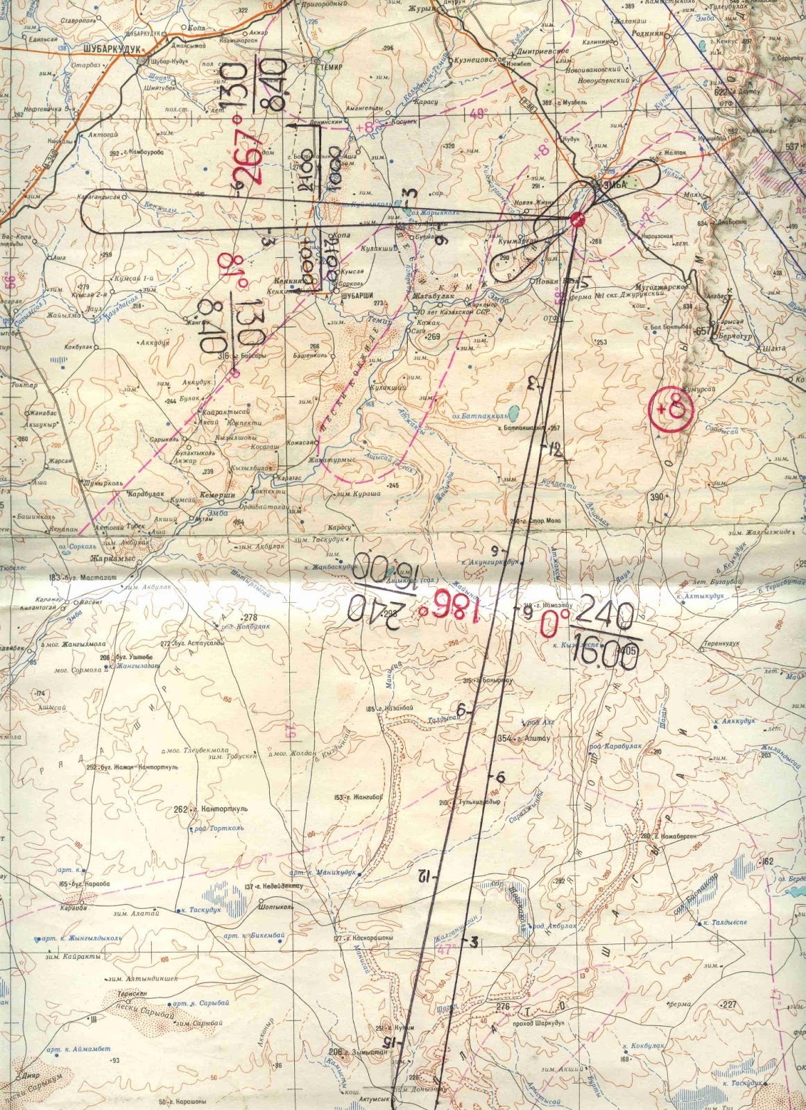 Река эмба карта