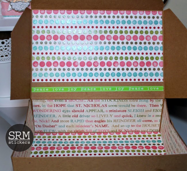 SRM Stickers Blog - Kraft Box Free For All by Shantaie - #christmas #krfatbox, #doilies #packaging #stickers #labels #giftbox