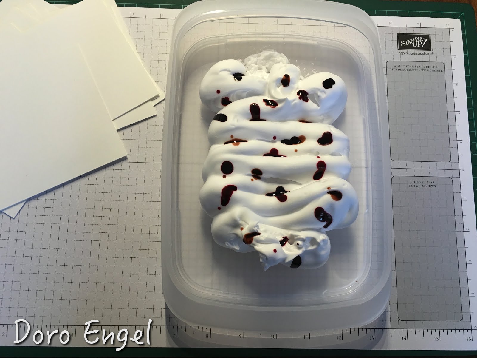 Stempeltrick: Die Rasierschaum-Technik...