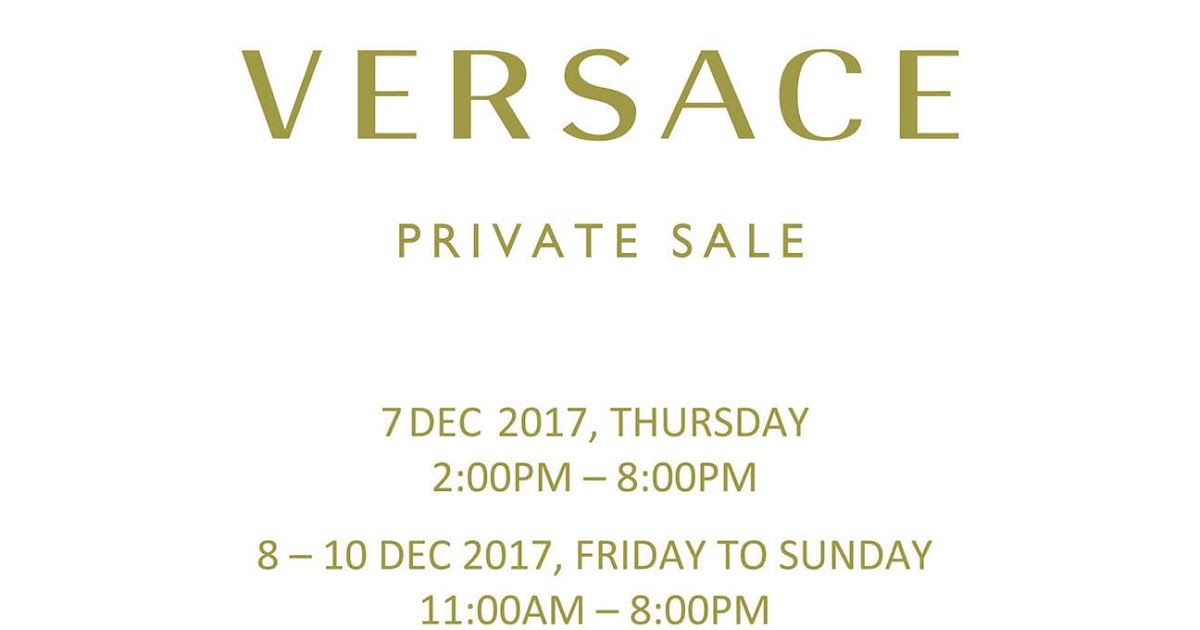 VERSACE Private Sale（710/12） ( Jetso Club 著數俱樂部 )