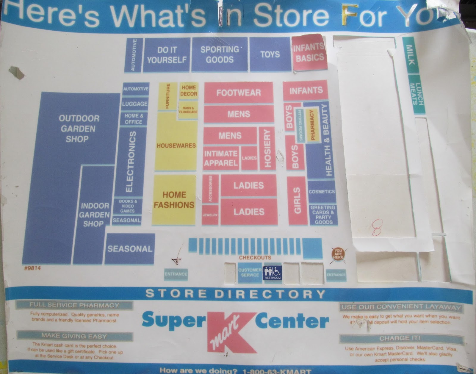 Trip to the Mall FIND Old Super Kmart Center Floor Map