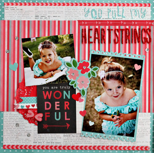 Scrappin' 2 Little Princesses: You Pull My Heartstrings