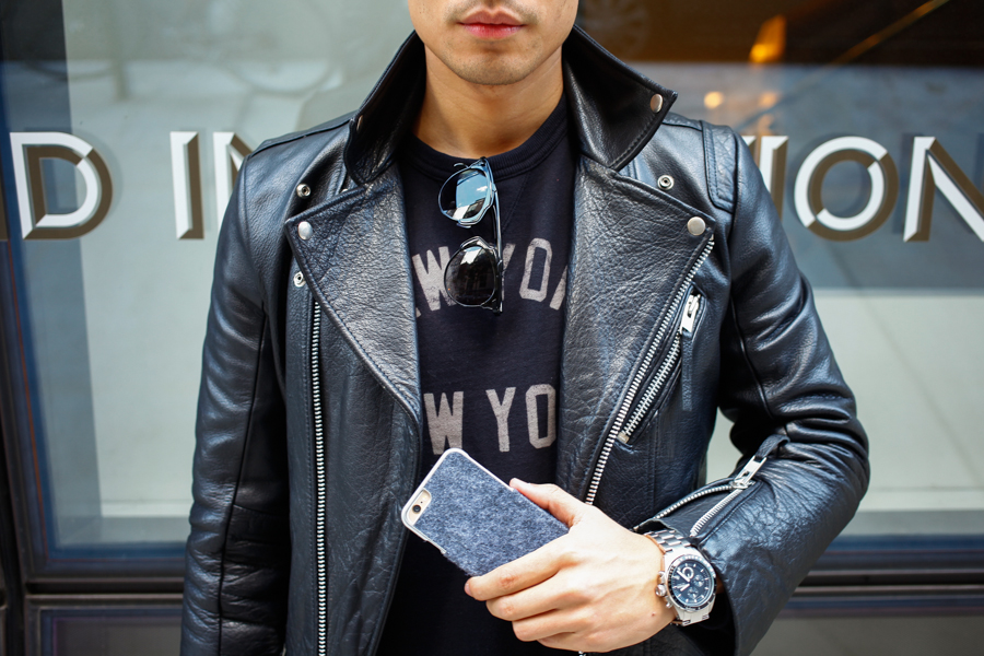 Levitate Style, Leo Chan - Ways to Wear a Leather Jacket Sweatshirt