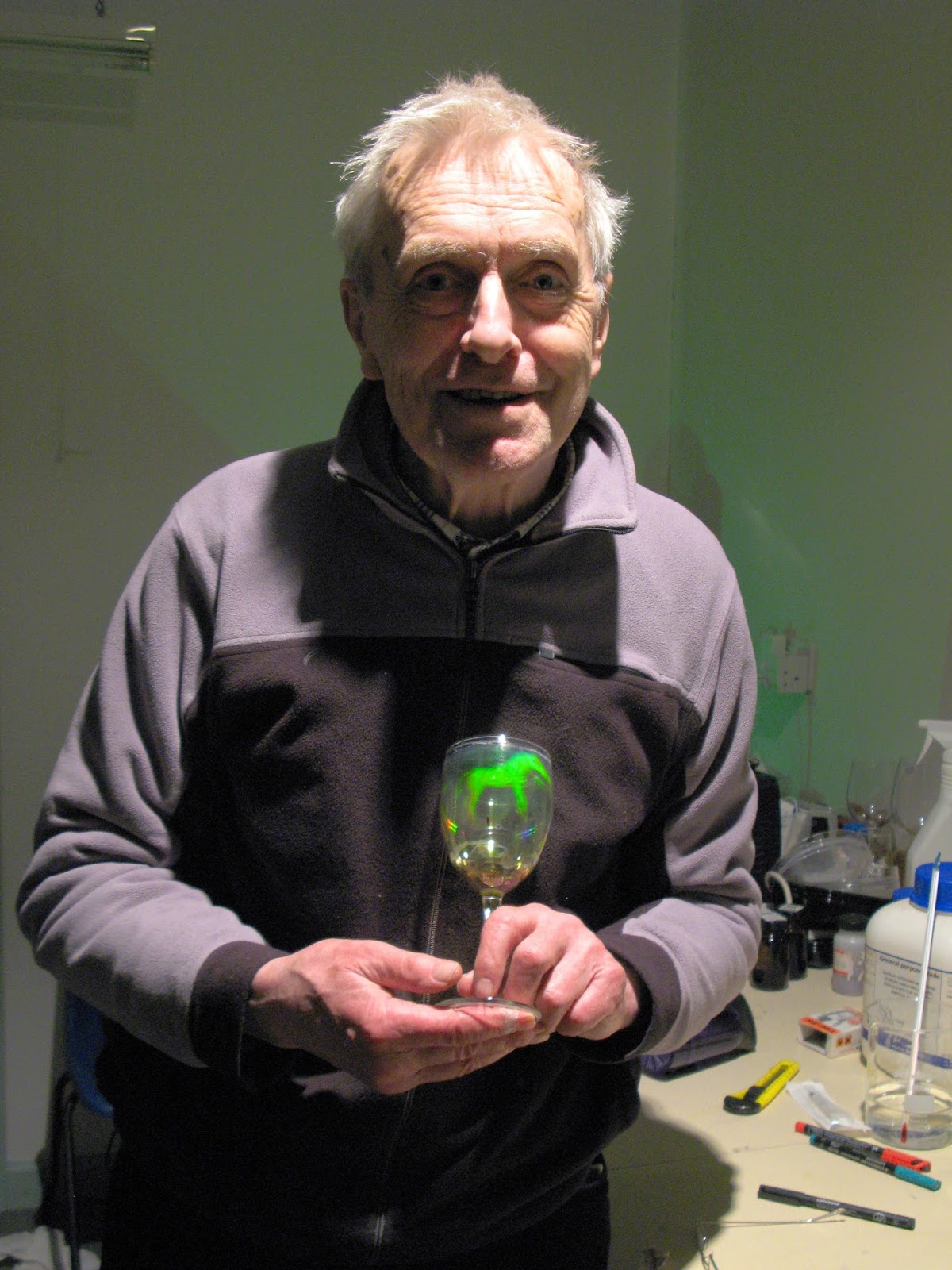 DIY Science DIY Hologram Recording Plate and Holograms on wine glasses