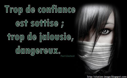 Citation avec image sur la jalousie