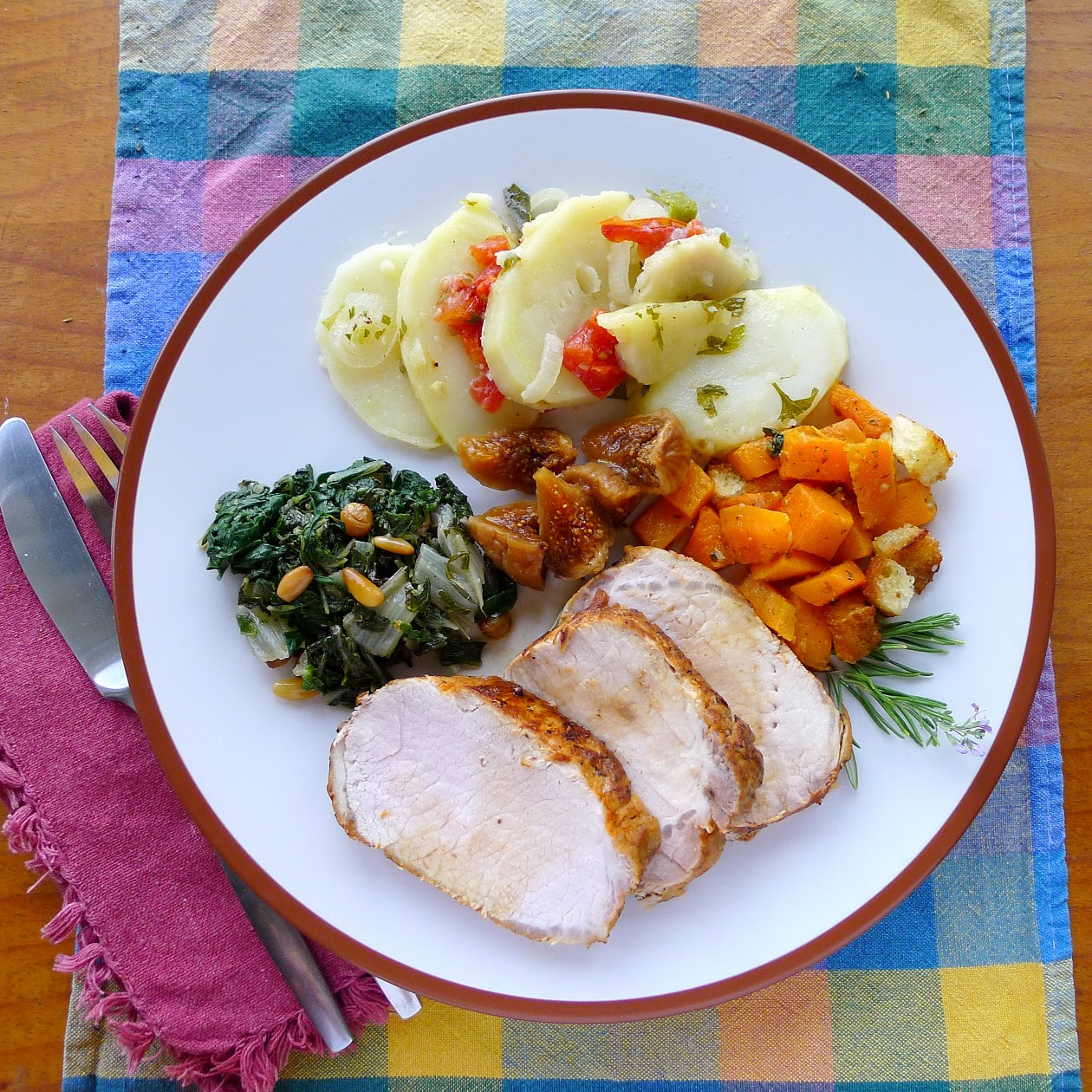 MY KITCHEN IN SPAIN EATING HIGH OFF THE HOG PORK LOIN