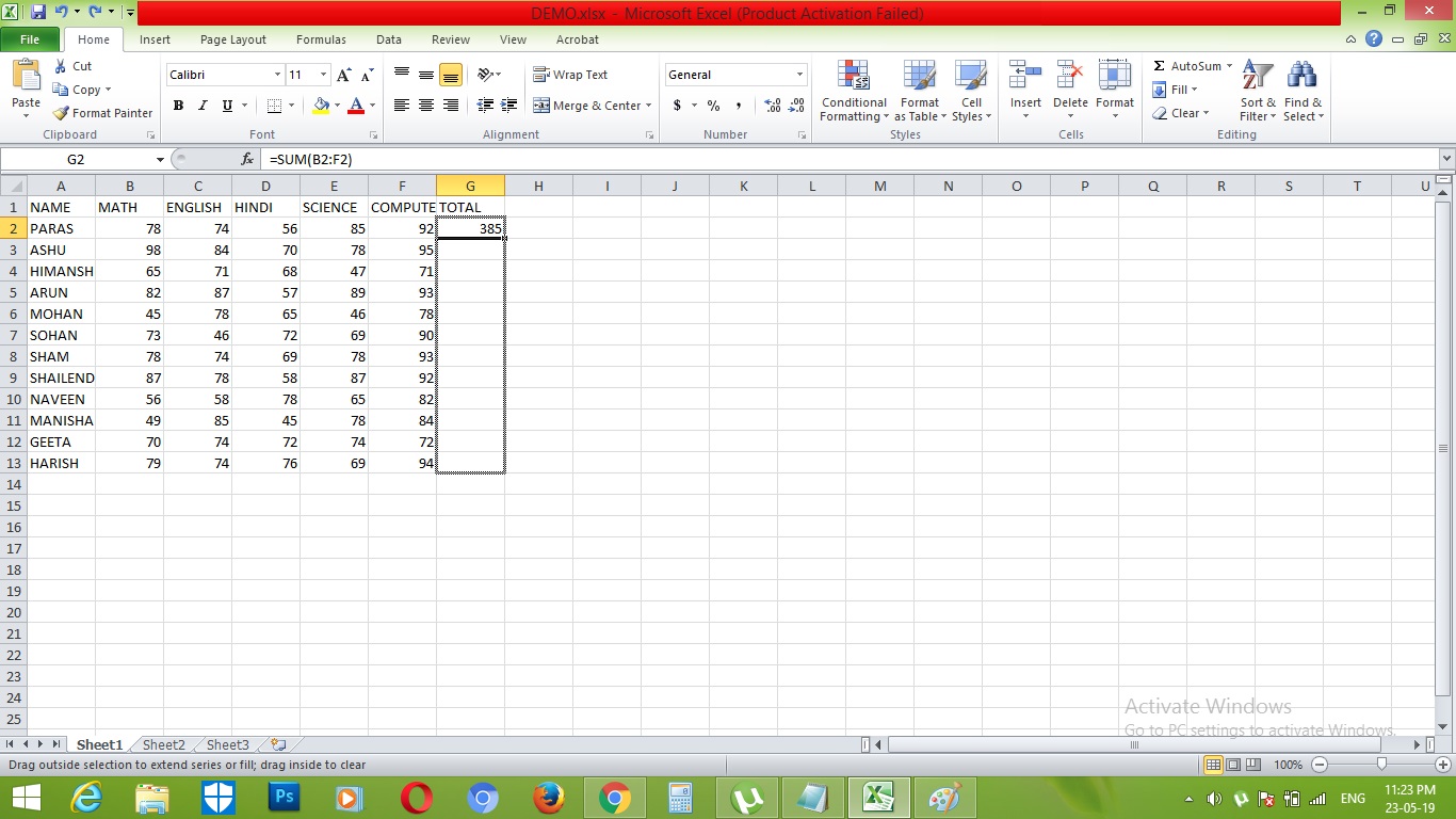 Unlimited Excel Training: BASIC FUNCTIONS OF EXCEL