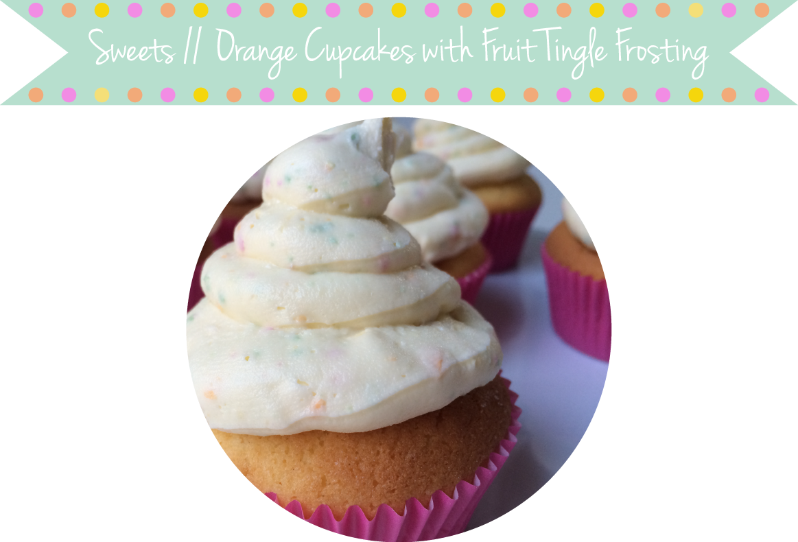 epitome of eve Sweets Orange Cupcakes with Fruit Tingle Frosting