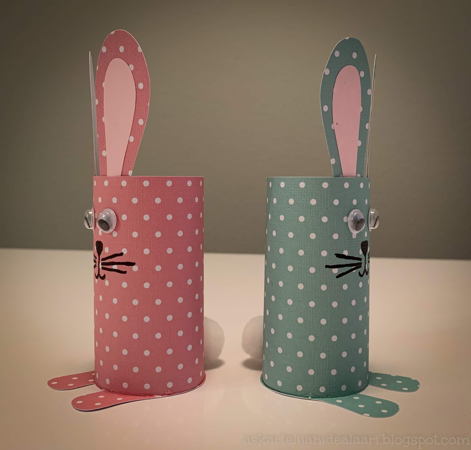 Askartelijan idealaari: Nopeat pääsiäispuput vessapaperirullan ...