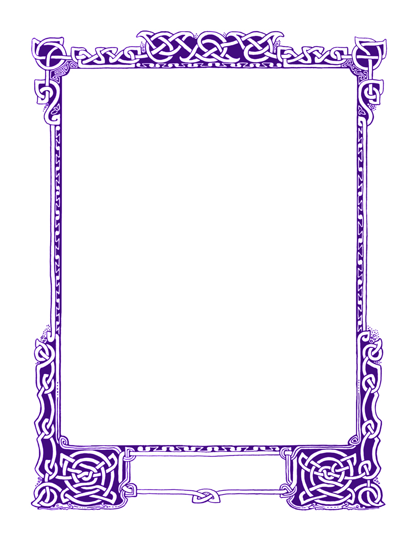 Plush Possum Studio Plush Page Frames Celtic Knotwork Beauties