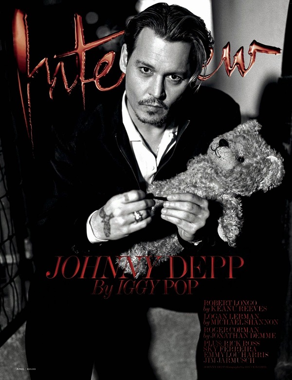 Johnny Depp covers Interview magazine April 2014