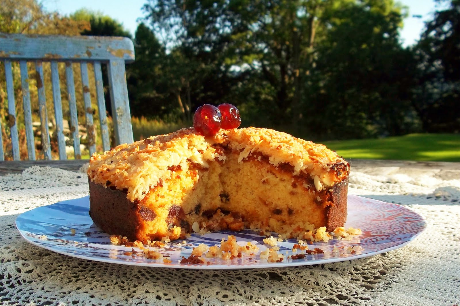 Idle Bakes Cherry, Almond & Coconut Cake