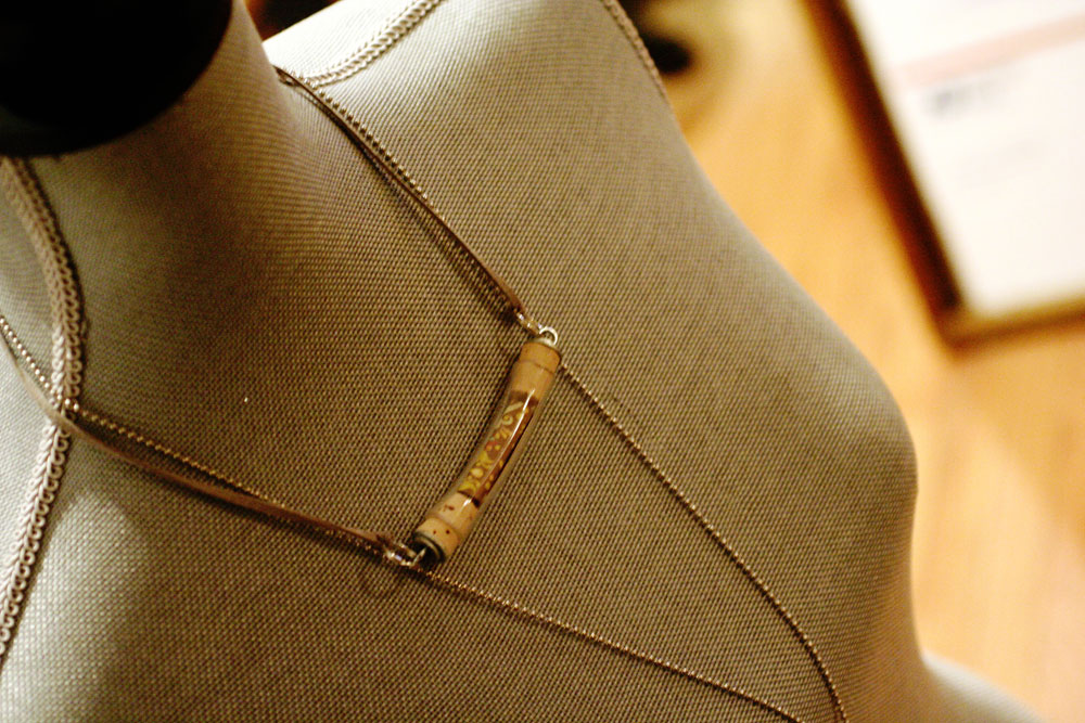 Upcycled Tutorial Plastic Tube Necklace with Switchable Inserts and