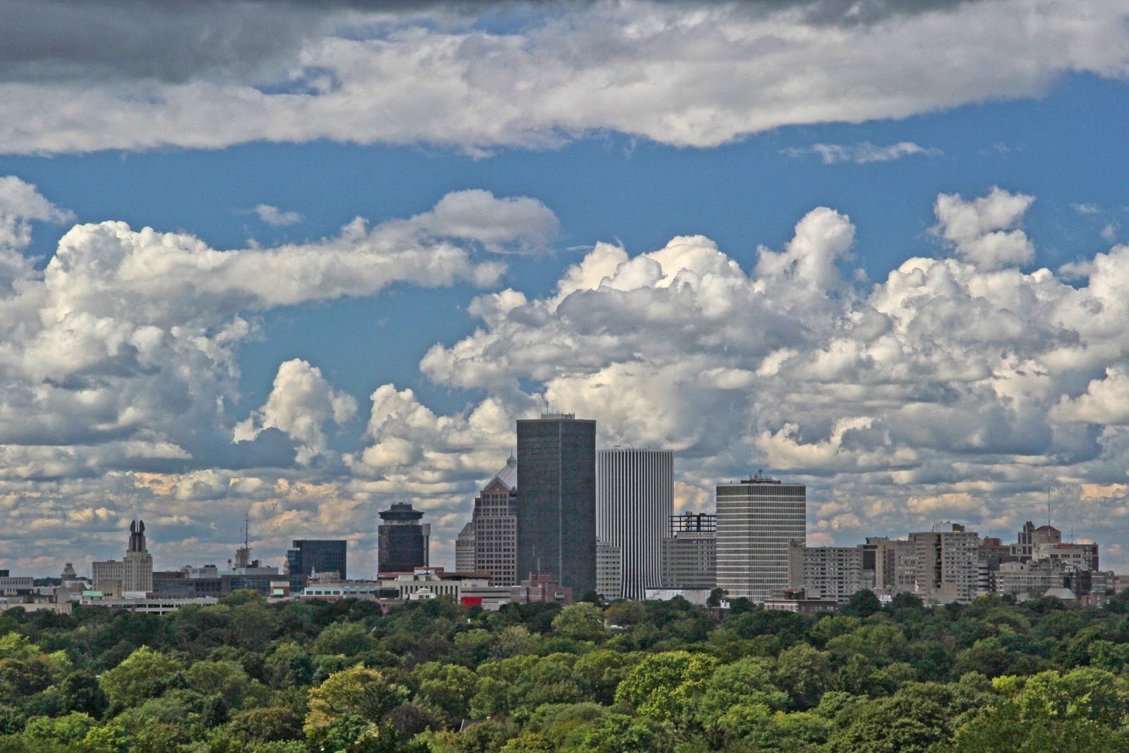 Photos by Stan Rochester Skyline from Cobbs Hill [Sky Watch Friday]