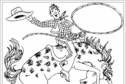 Ausmalbild: Lucky Luke, Cowboy Ausmalbilder kostenlos zum ausdrucken