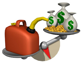 combustible, balanza, dolalares, bolsa con dólares, dinero en una balanza - pesando el combusible - combustible - combustible caro - gasolina cara - gasolina - precio de la gasolina - precios elevados del combustible