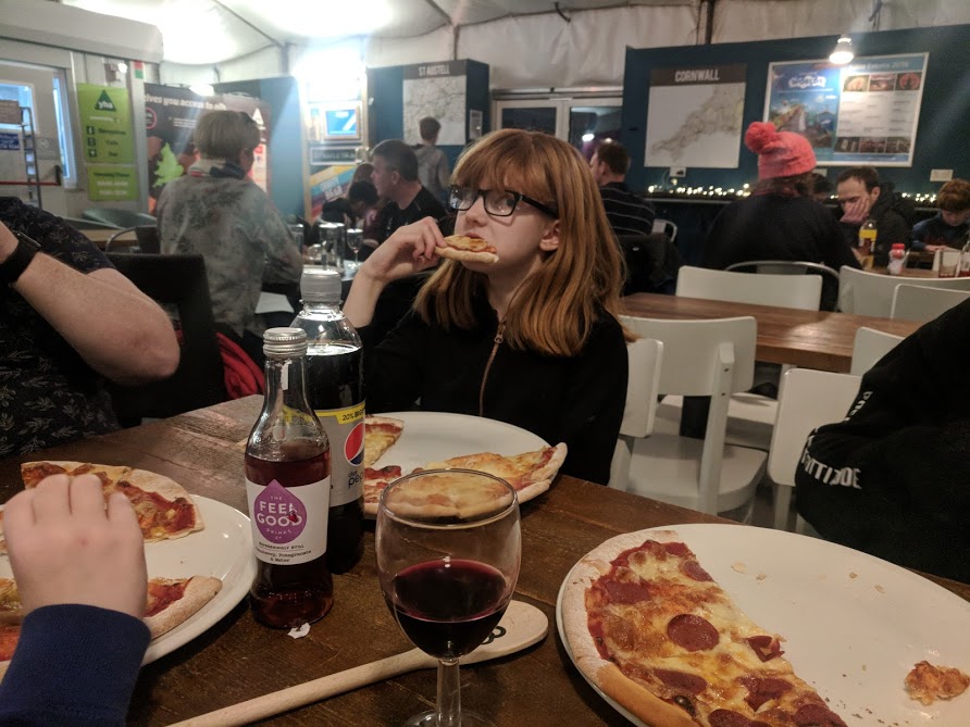 Staying in a Recycled Shipping Container at The Eden Project - YHA Eden Project Review  - Pizzas 