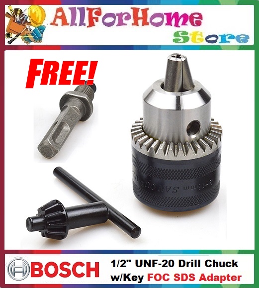 ALL FOR HOME STORE Bosch 2608571079 Drill Chuck and Key