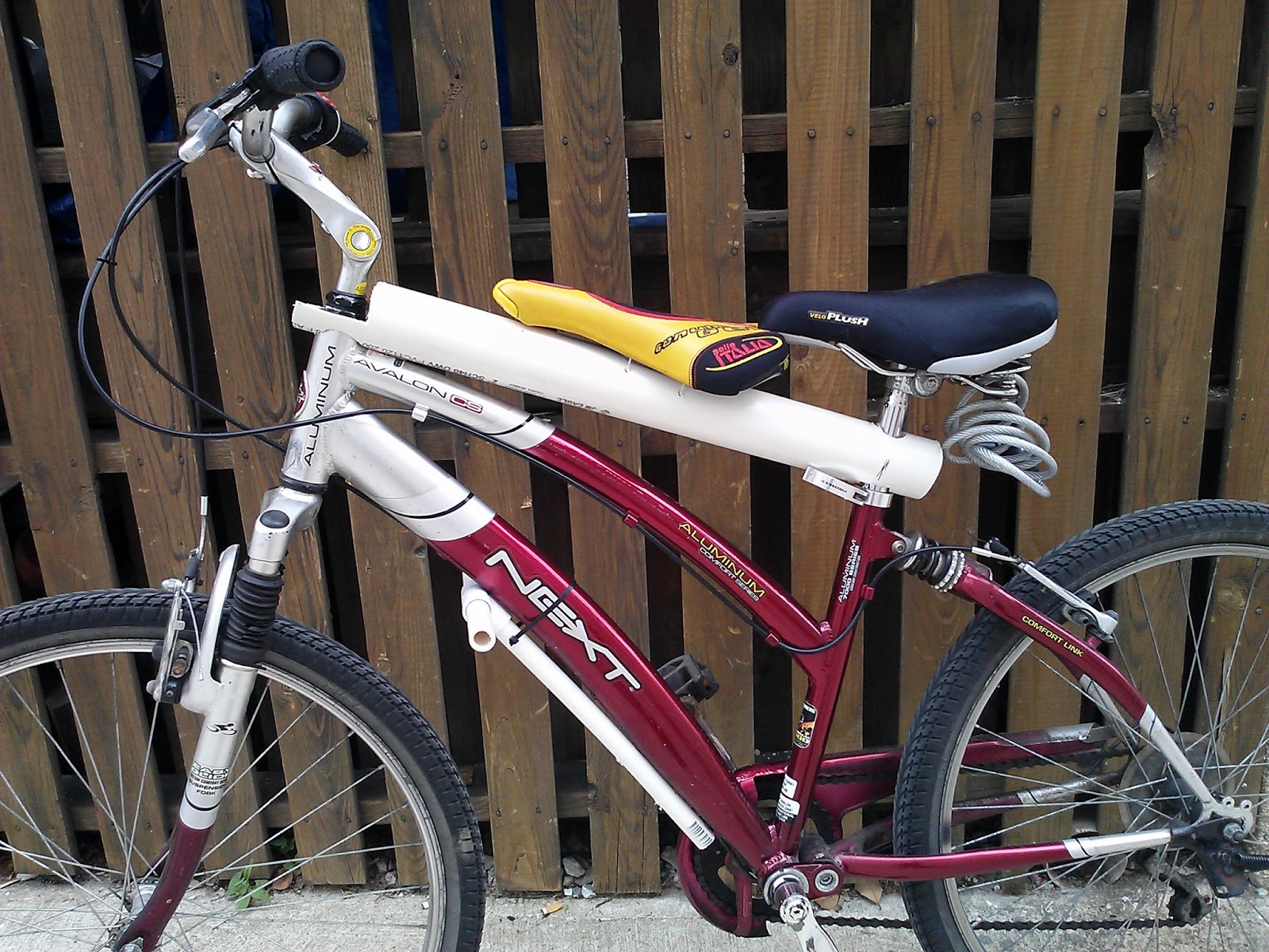 Upcycle Us Using PVC pipes to make a bike seat