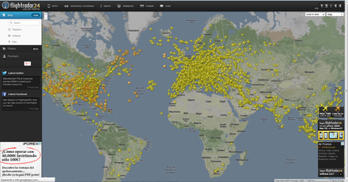Flightradar24: Live air traffic