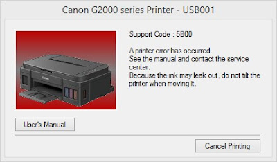 Error 5B00 Canon G2000
