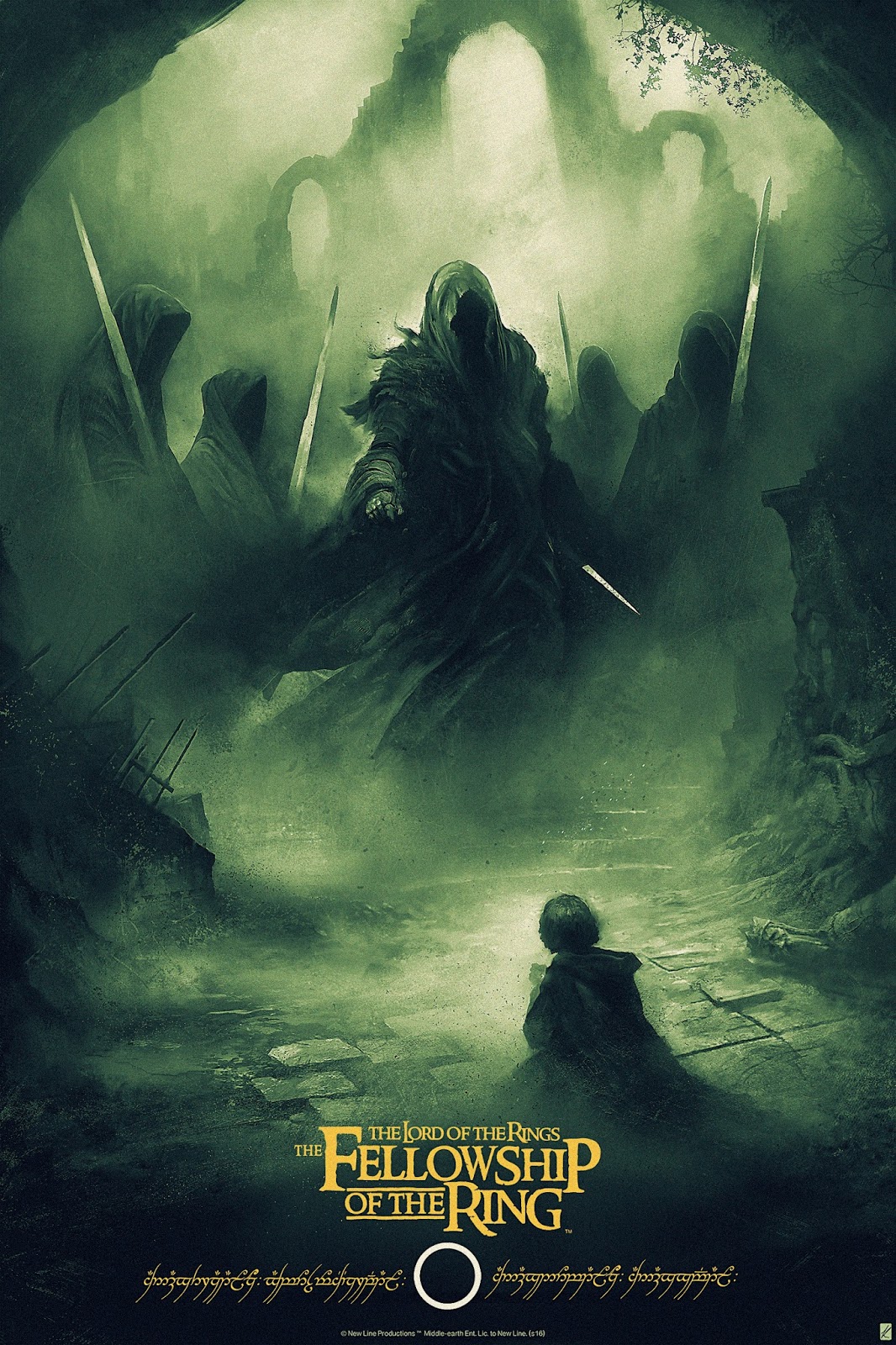 Lord of the Rings: The Fellowship of the Ring Fine Art Print by Darren Tan