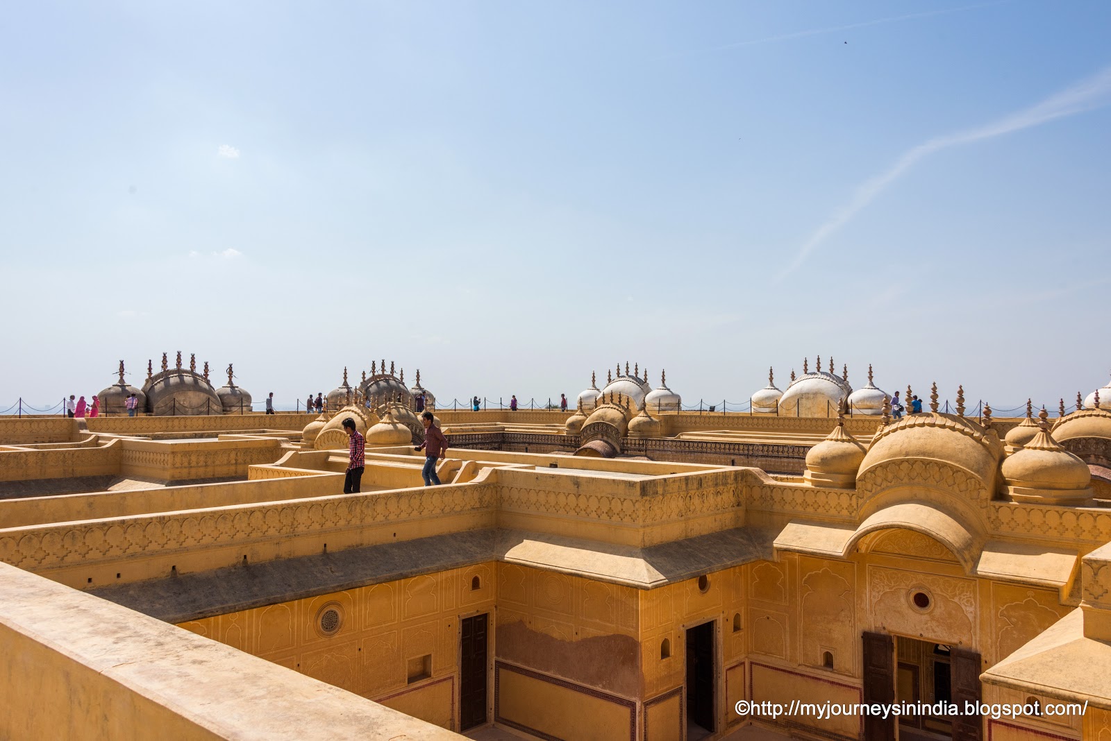 View of Domes in Nahargarh Fort Jaipur