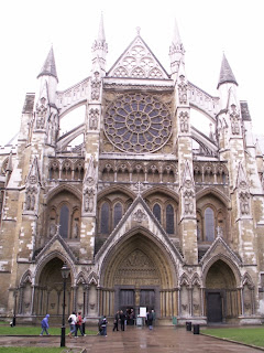 westminster abbey in the rain