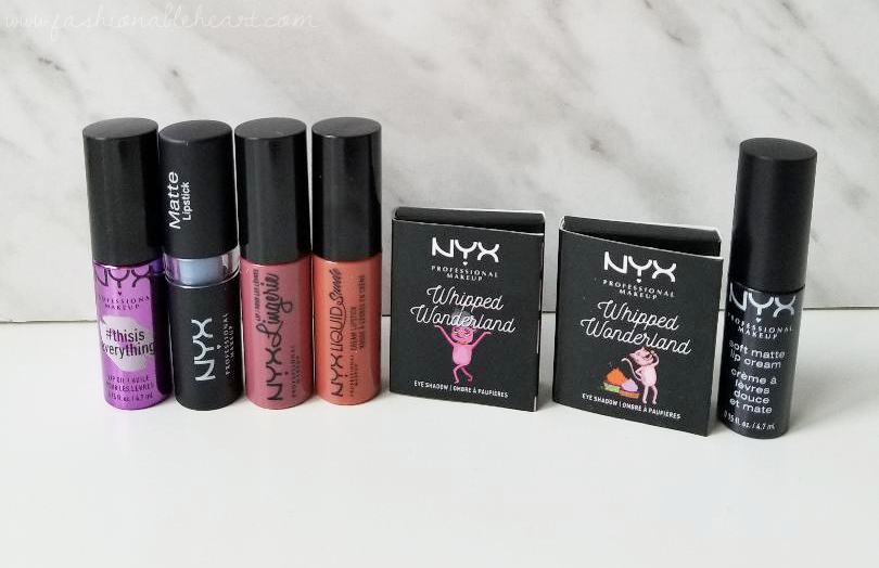 bblogger, bbloggerca, canadian beauty blogger, beauty blog, southern blogger, nyx, advent calendar, 2018, sugar trip, thisiseverything lip oil, candy pop, liquid suede, lingerie lipstick, matte, soft matte lip cream, eyeshadow, kiev, peanut brittle, sorbae, slip, whipped mocha, sweet tooth, swatches