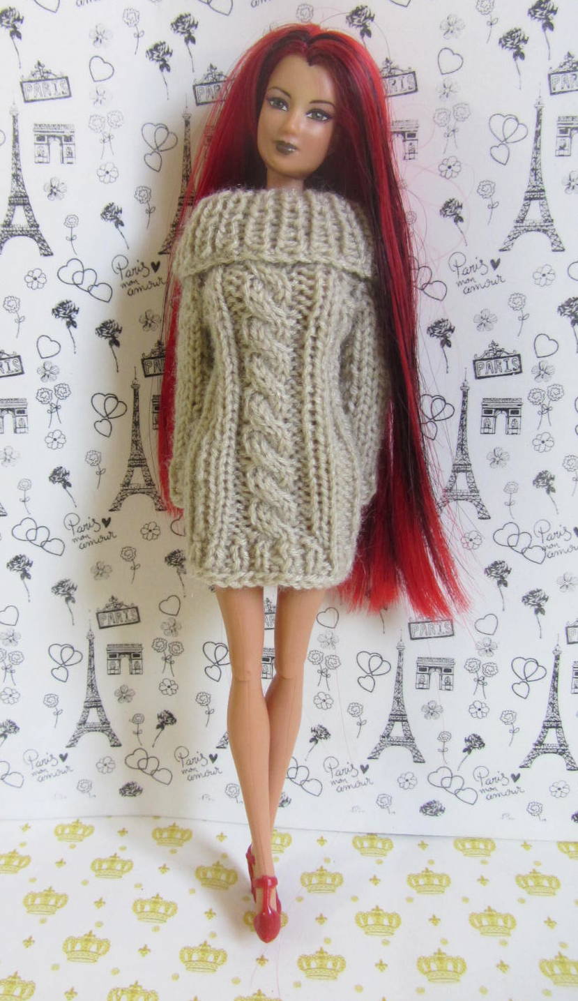 Receita Vestido Barbie de Tricô com o Fio Abecê - Blog do Bazar