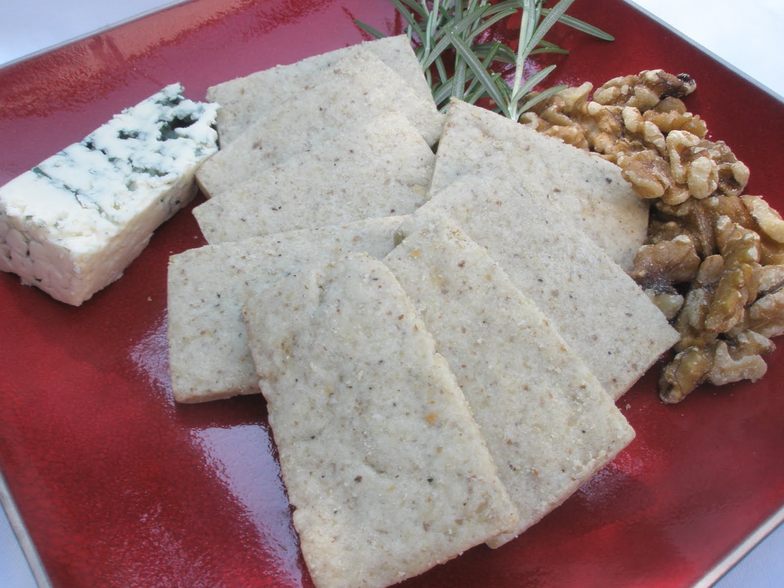 Got it, Cook it Blue Cheese Walnut Shortbread Crackers