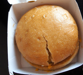 gluten free cheeseburger at McDonald's in Spain
