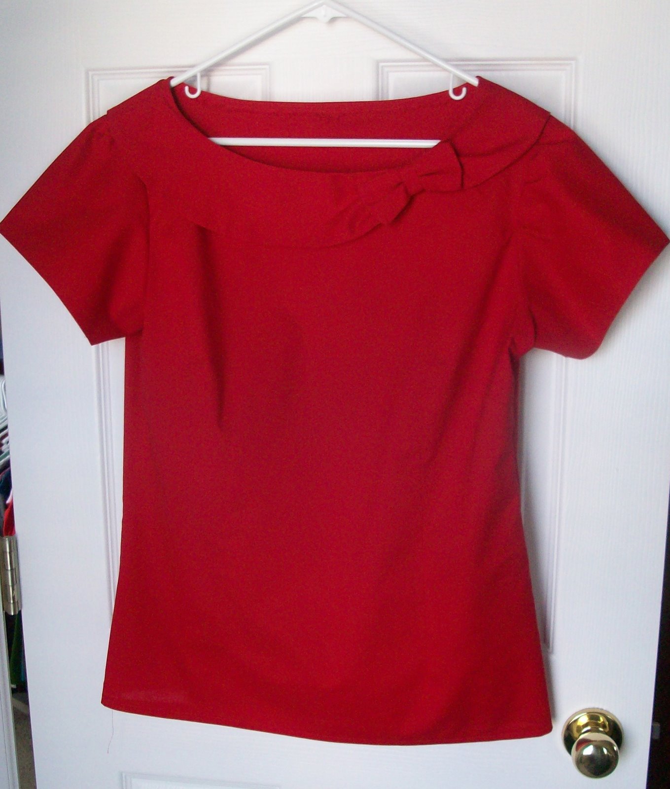 Jengerbread Creations: Red Bow Blouse