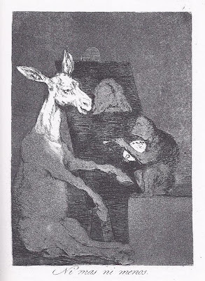 'Ni más ni menos' - Grabado nº 41 de 'Los Caprichos' de Francisco de Goya
