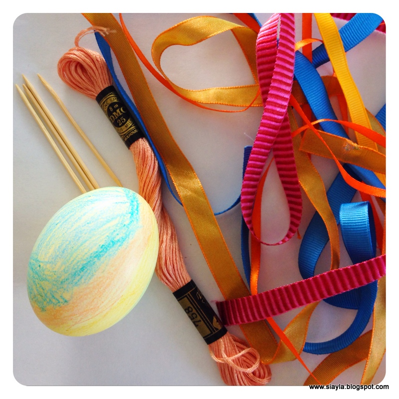Imagination Station: How to Make Hanging Eggs for your Egg Tree