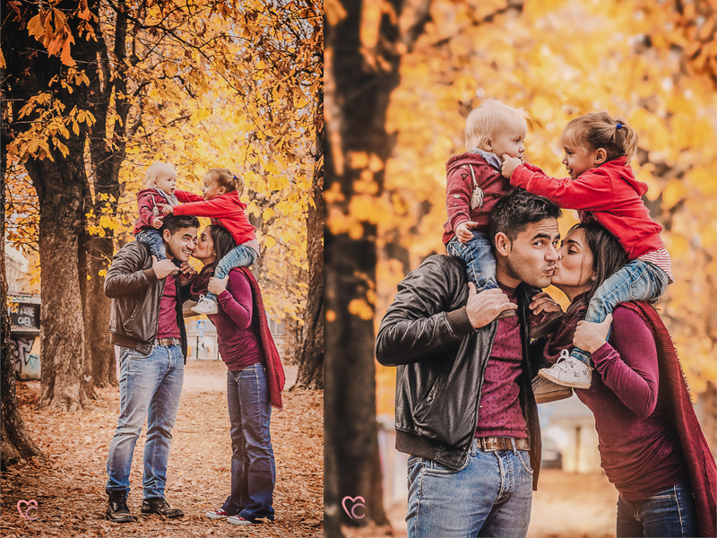 Fall mini session, fotografo di famiglia a Chieri