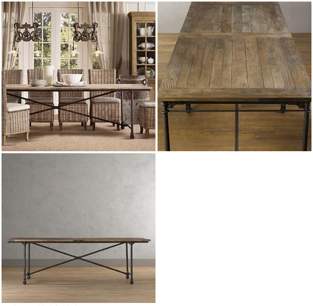 Listed District 699 Restoration Hardware Dining Table