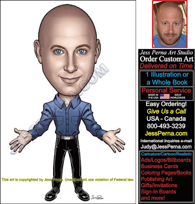 Flier Ad Caricatures for Real Estate Sales