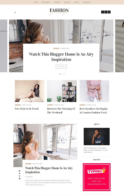 Fashion Gossip Free Blogger Template - Design GuideXp