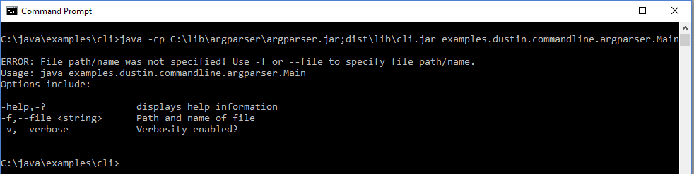 Inspired by Actual Events: Java Command-Line Interfaces (Part 22 ...